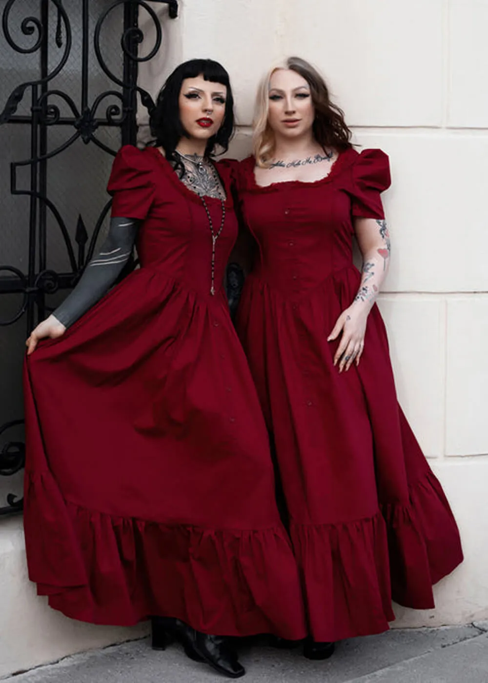 Lively Ghosts Versailles 70's Dress Red