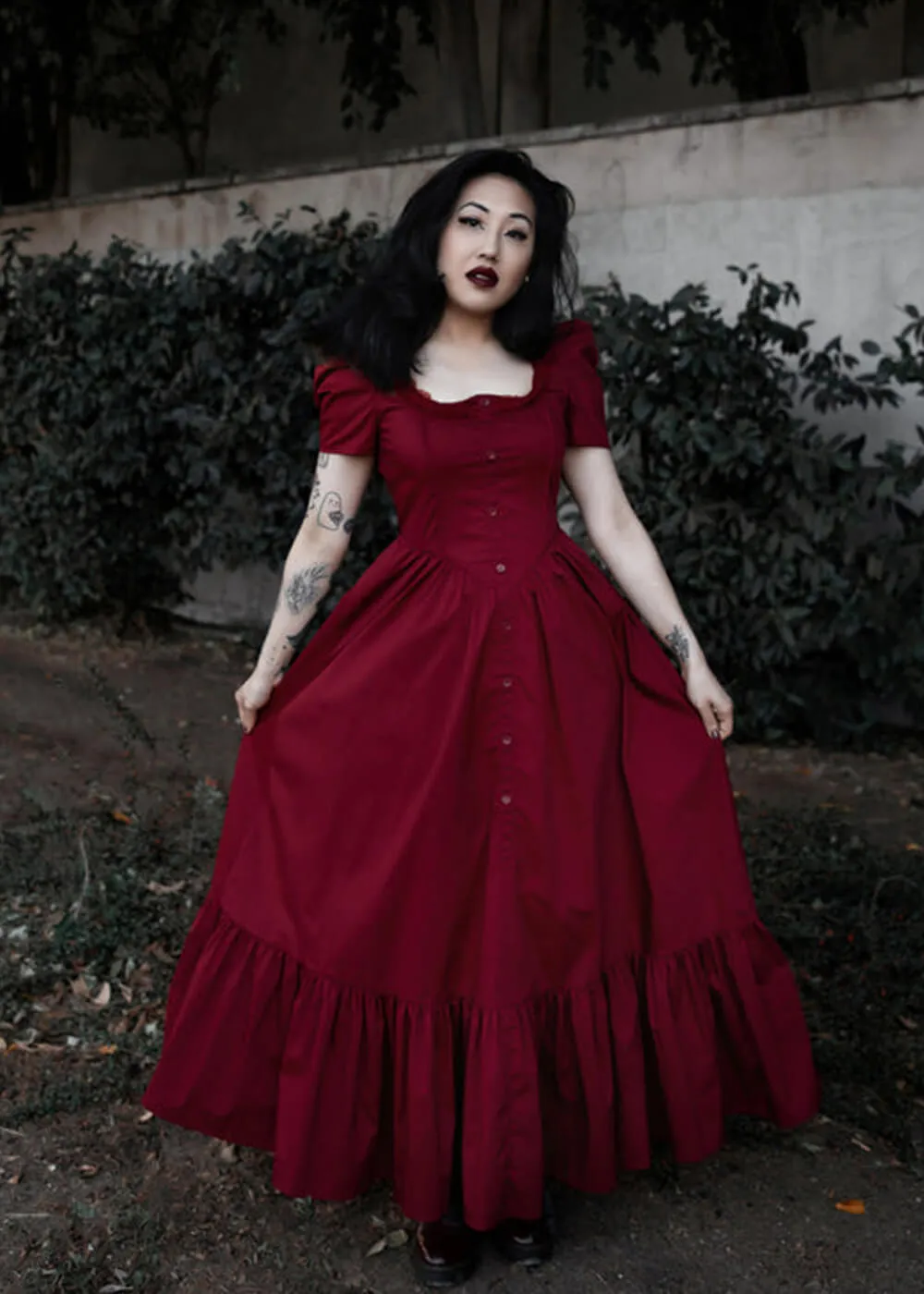 Lively Ghosts Versailles 70's Dress Red
