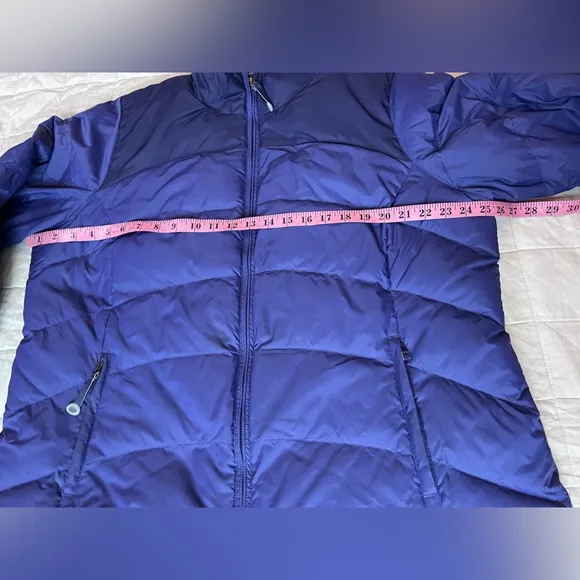 LL Bean Two Tone Purple Goose Down Quilted Puffer Coat Outdoor Gorpcore Cozy-1X