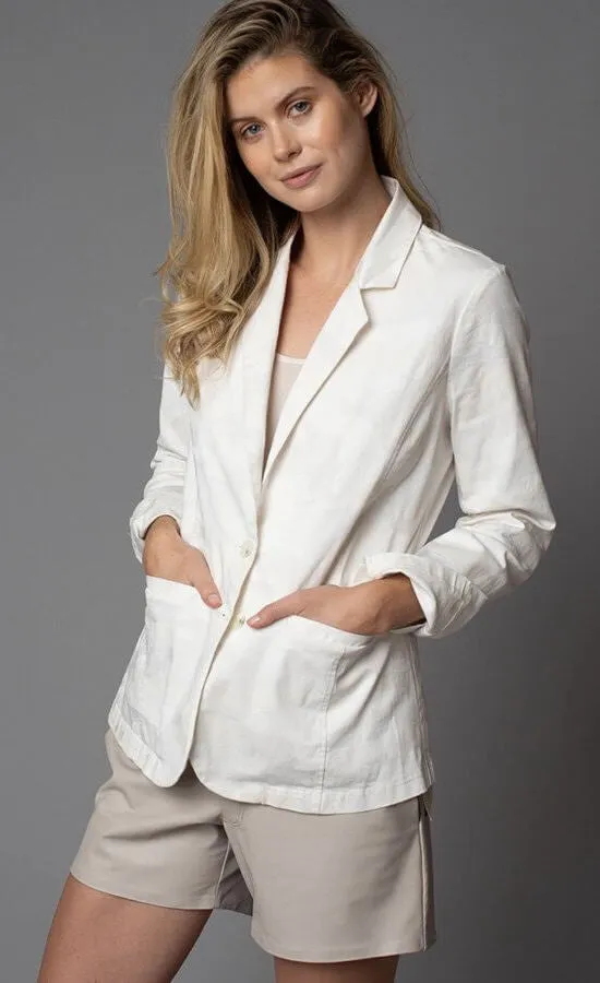Lola & Sophie White Camo Blazer