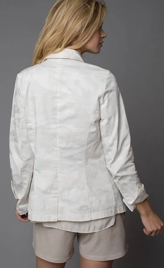 Lola & Sophie White Camo Blazer