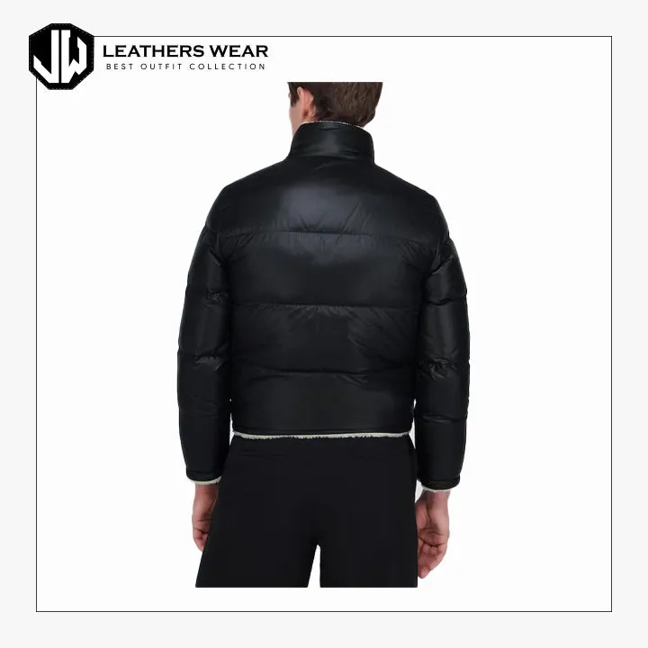 Long Fur Black Puffer Jacket