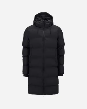 Long Puffer Jacket -  Black