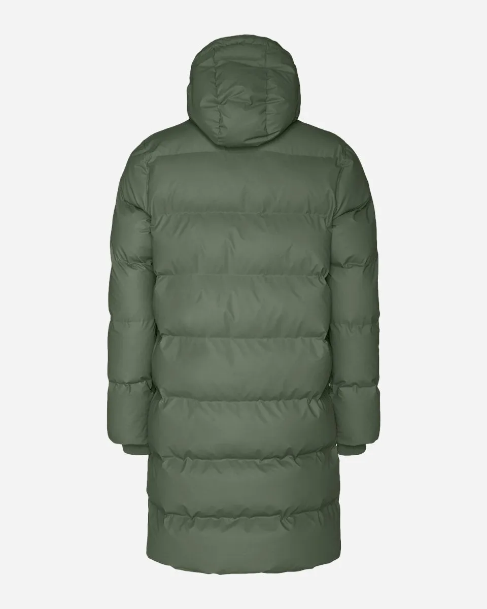 Long Puffer Jacket - Olive