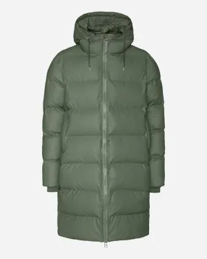 Long Puffer Jacket - Olive