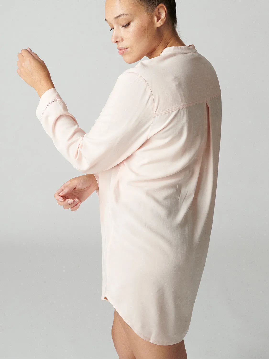 Long sleeved nightdress - Petal Powder