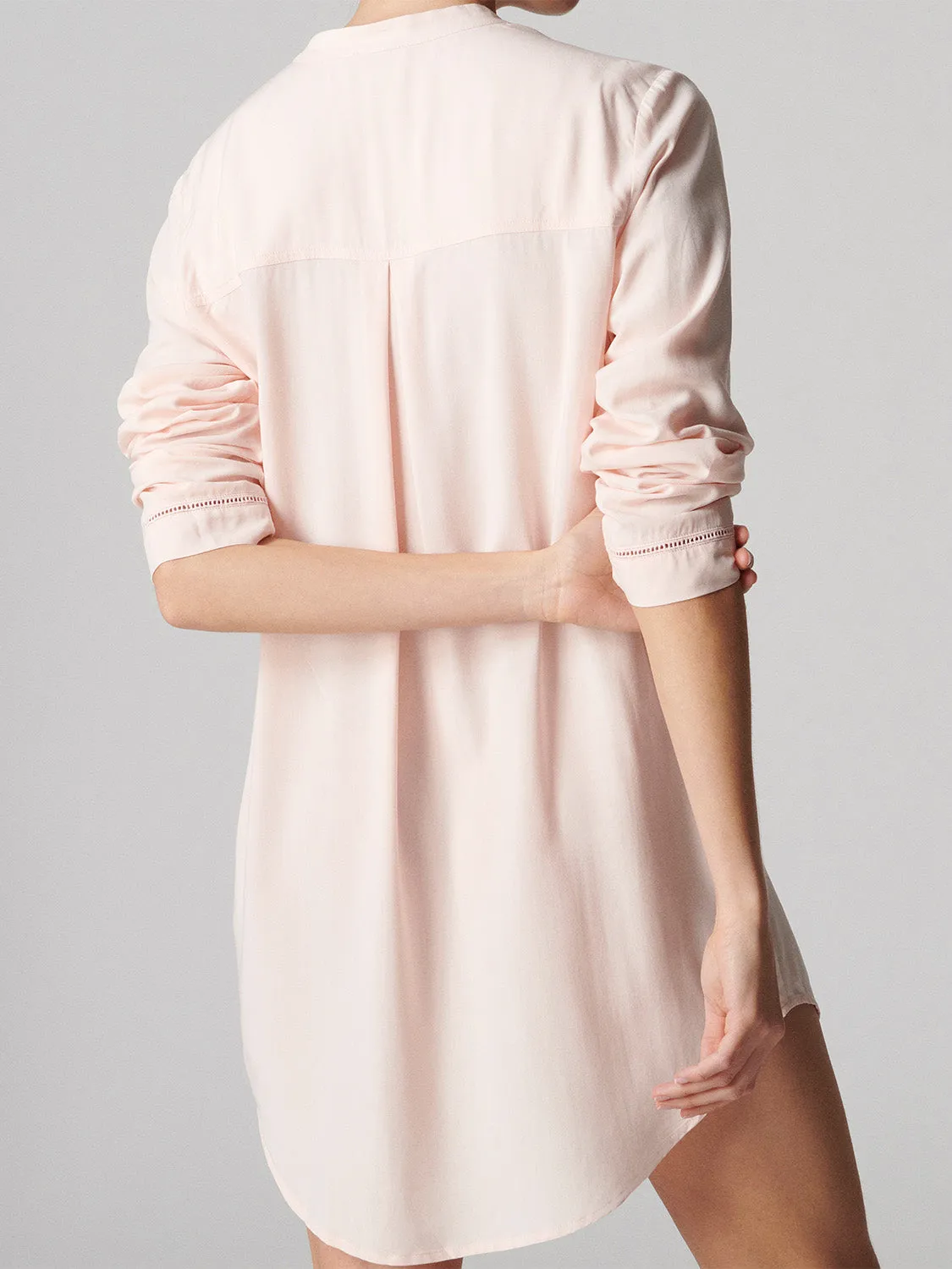 Long sleeved nightdress - Petal Powder