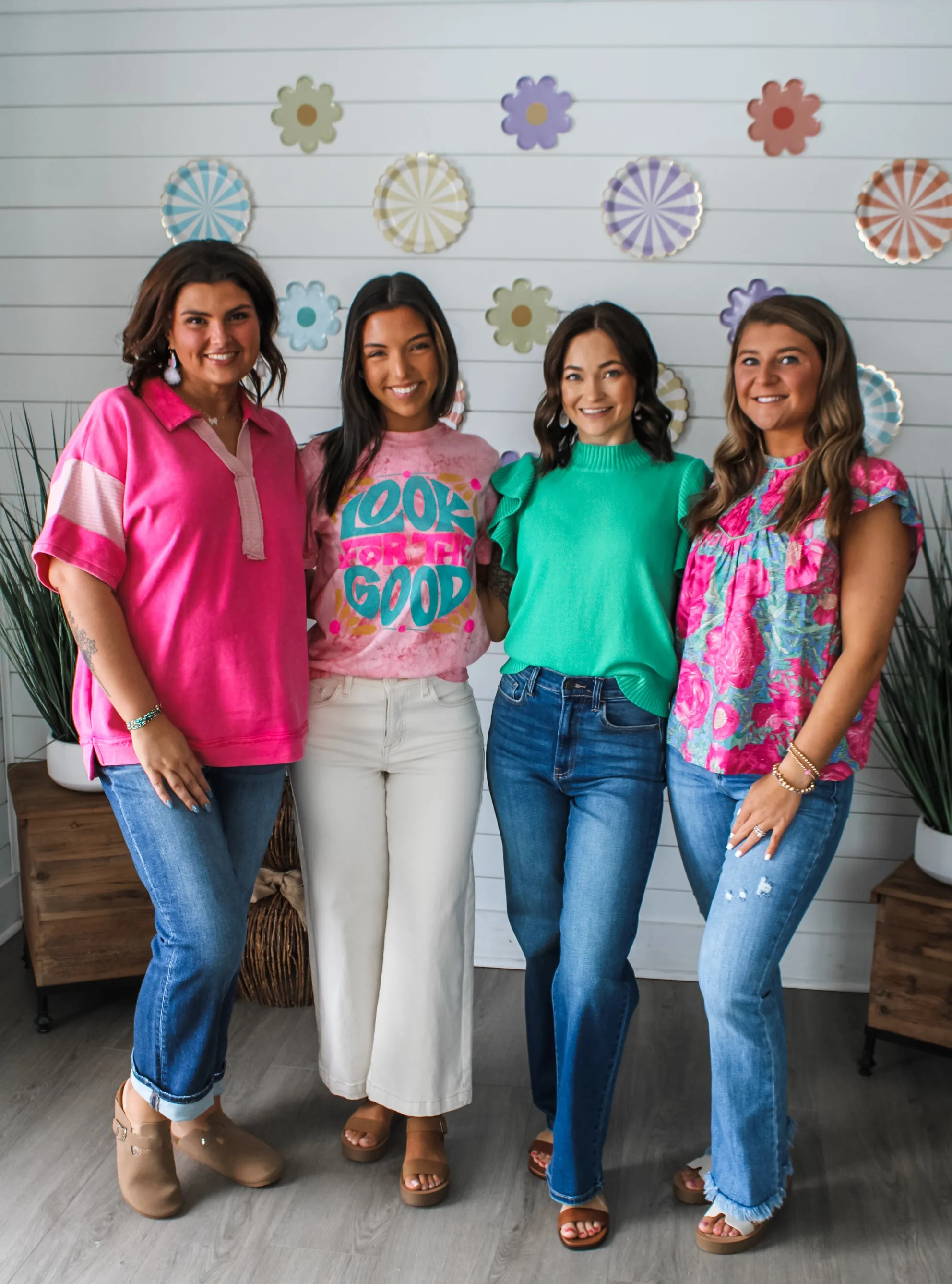 Look For The Good Graphic Tee • Hibiscus