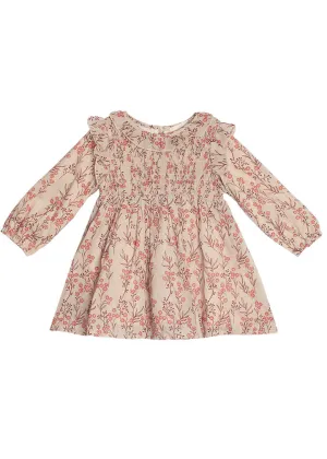 Mabel and Honey Autumn Floral Dress Long Sleeve