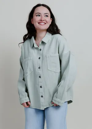 Make Way Button Down Jacket - Sage