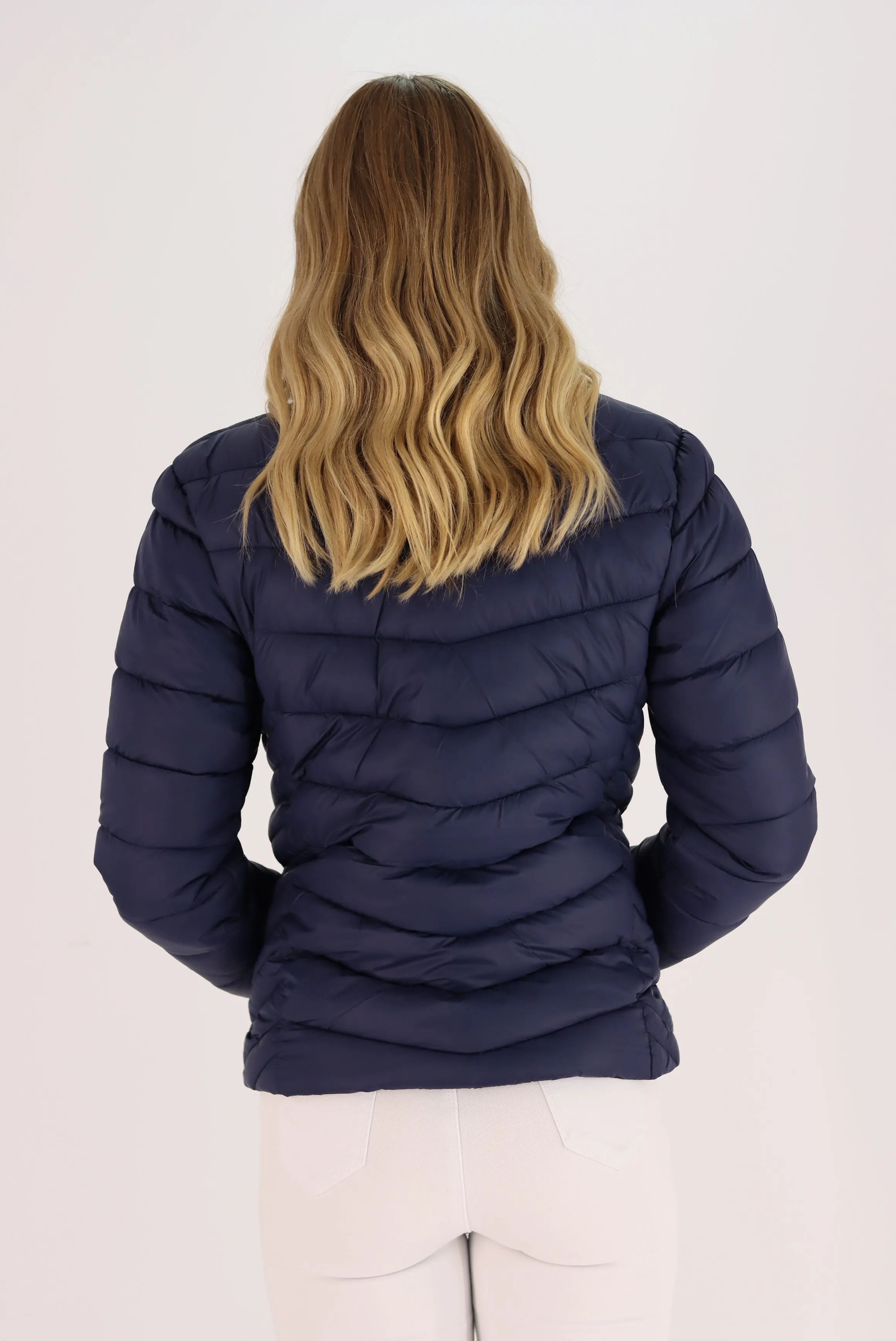 Mallory Puffer Jacket In Blue