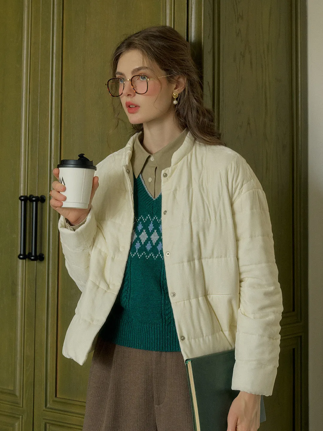 Marianna Classic Mockneck Short Down Jacket