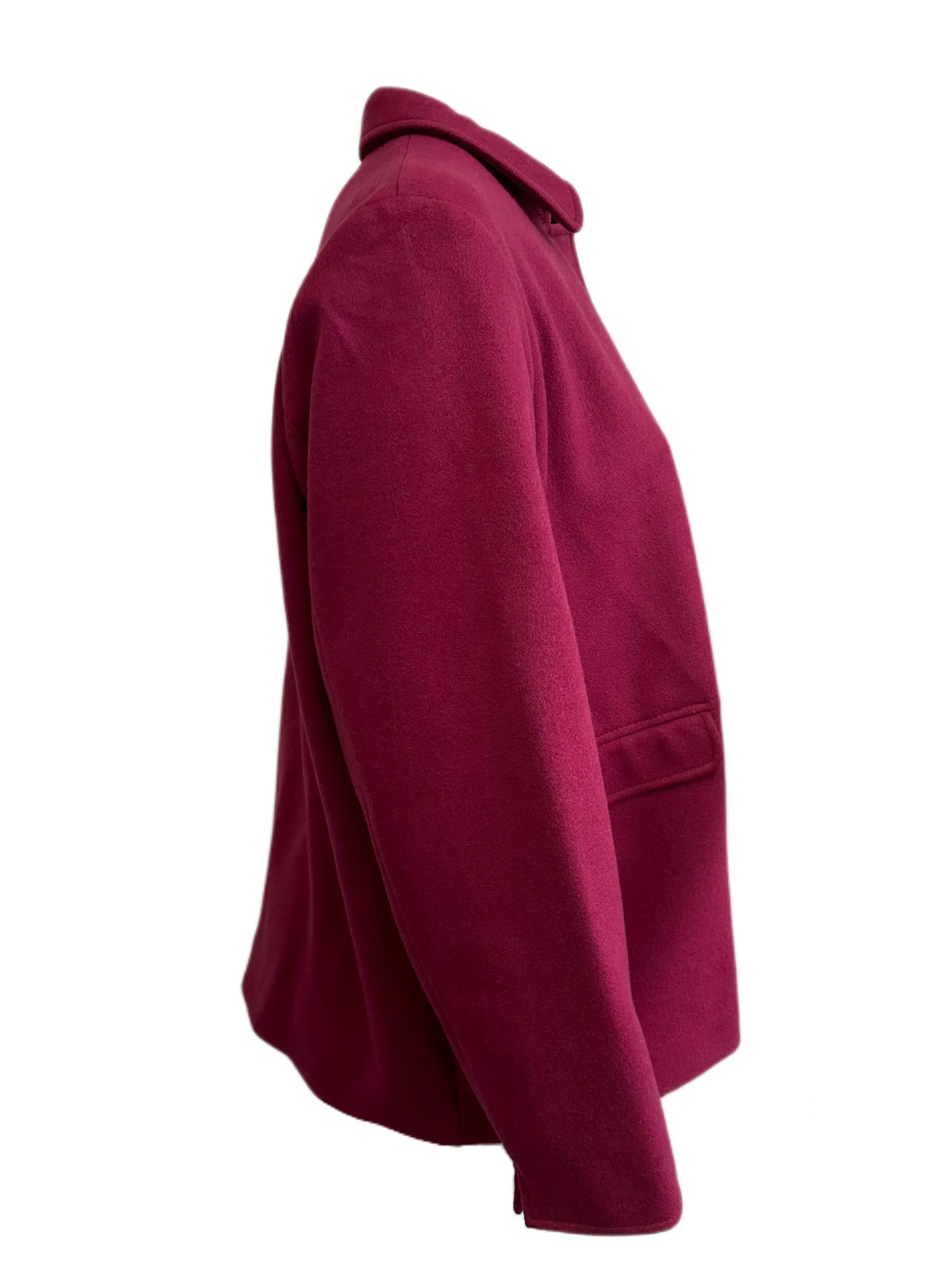 Marina Rinaldi Women's Bordo Olivo Button Down Coat NWT