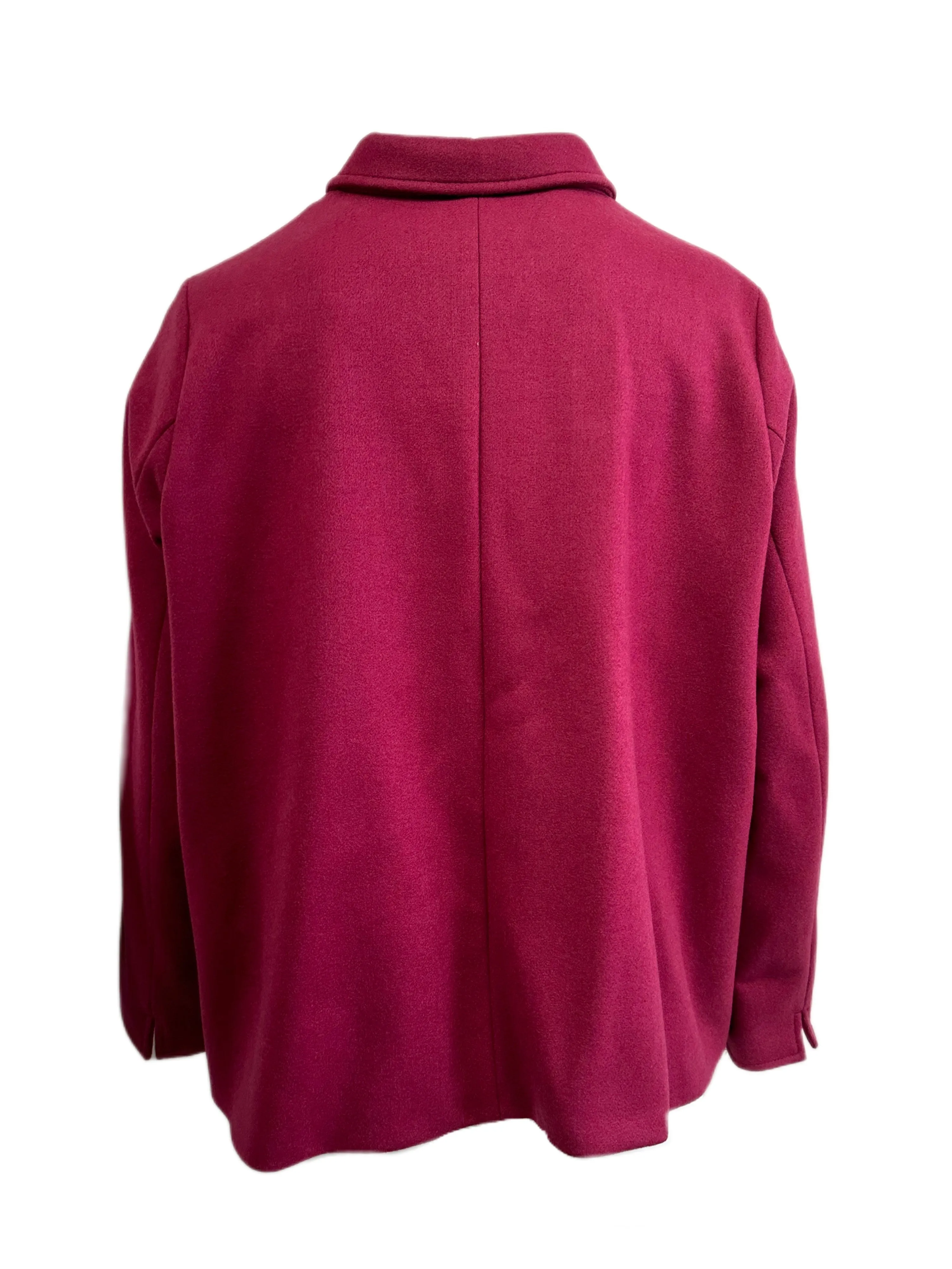 Marina Rinaldi Women's Bordo Olivo Button Down Coat NWT