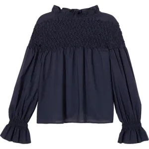 Marjorelle Blouse, Navy