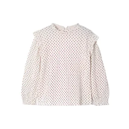 Mayoral  Girls Long Sleeve Polka Dot T-Shirt