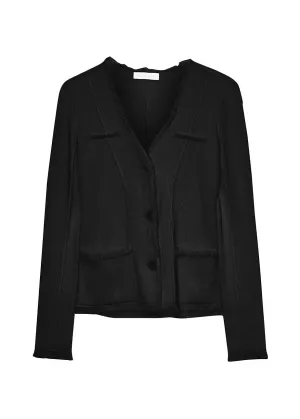 Medina Blazer with Patch Pockets (Black)