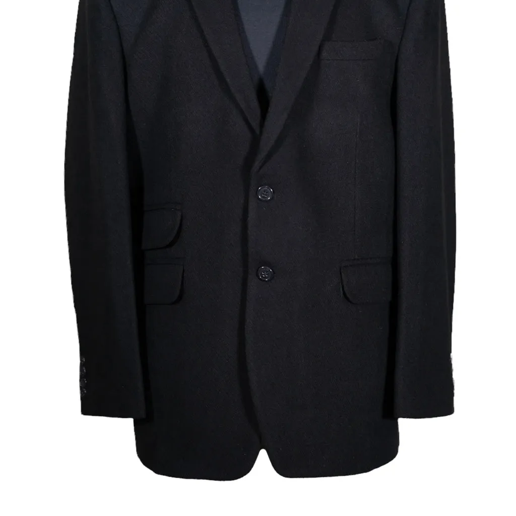 Men's Blazer Black Wool Formal Tuxedo Jacket Sport Coat (42R)