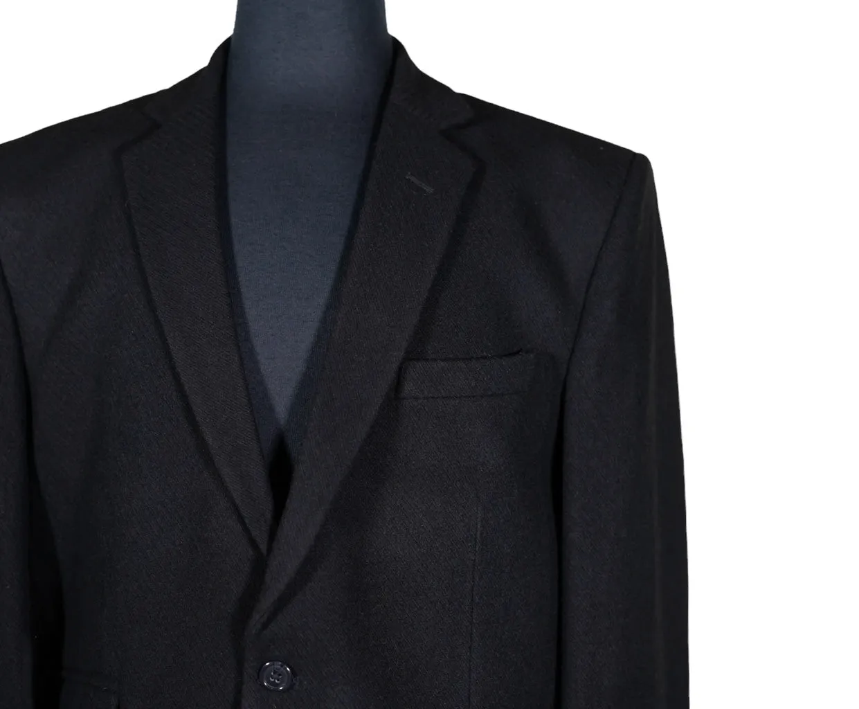 Men's Blazer Black Wool Formal Tuxedo Jacket Sport Coat (42R)