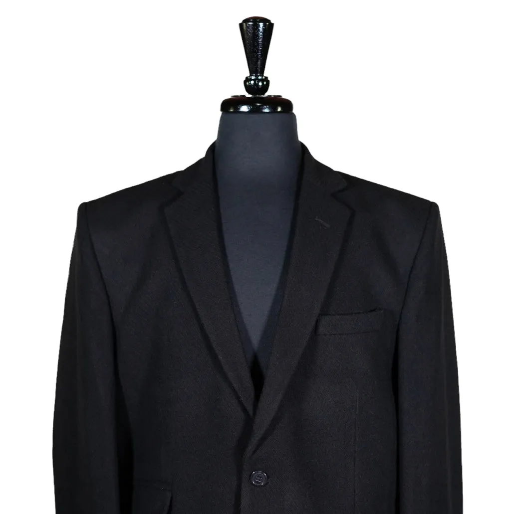 Men's Blazer Black Wool Formal Tuxedo Jacket Sport Coat (42R)