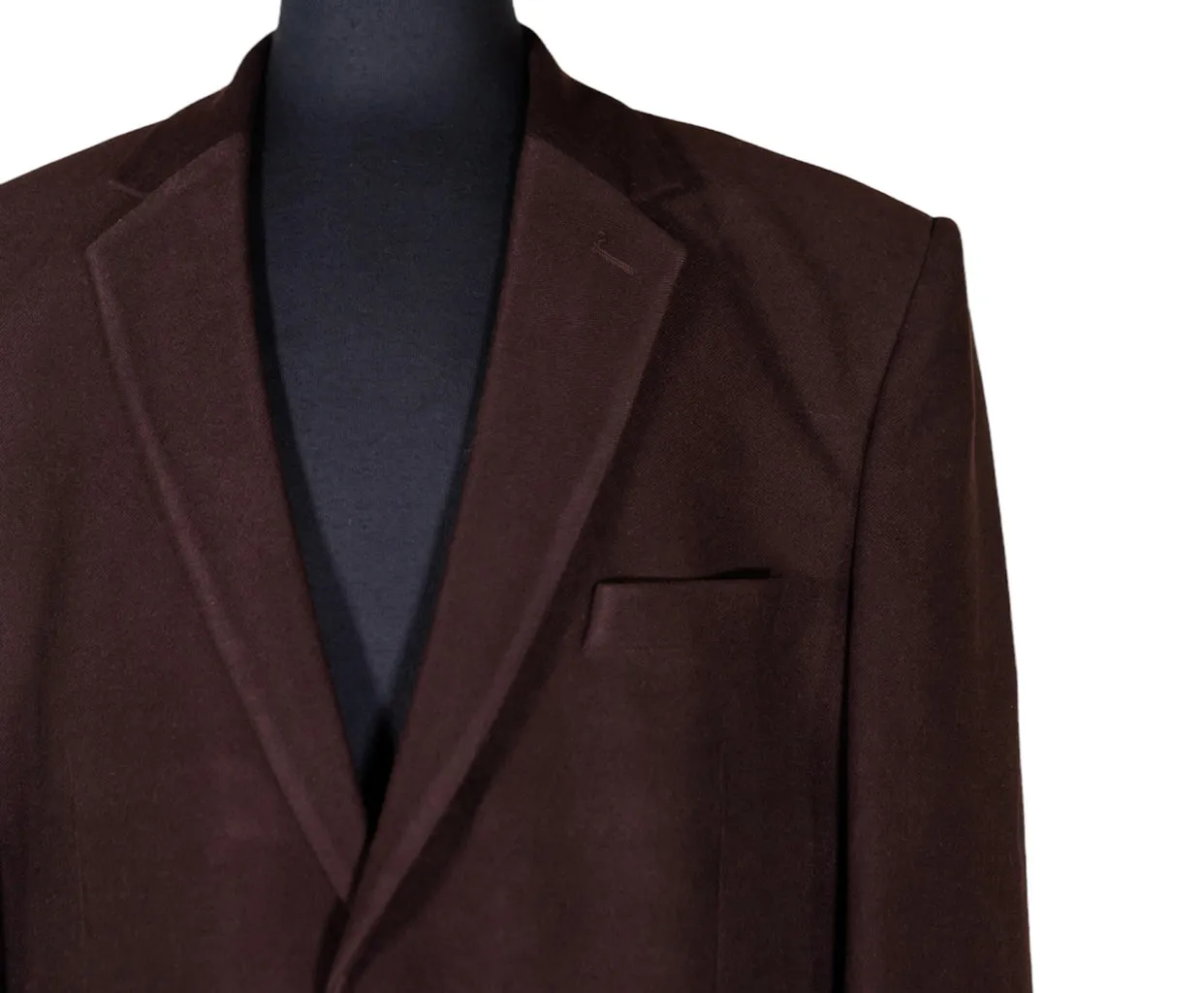 Men's Blazer Brown Wool Jacket Sport Coat (48R)
