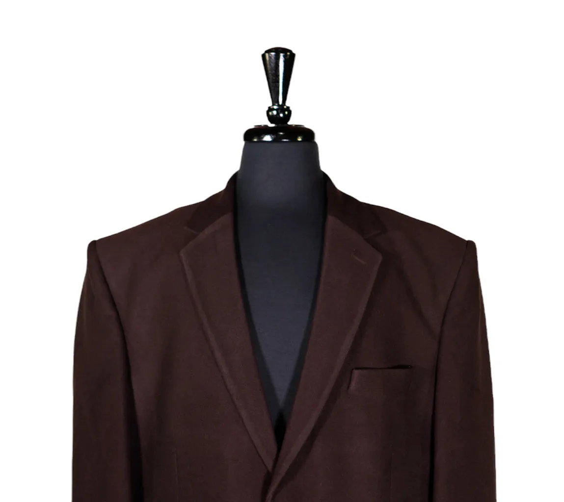 Men's Blazer Brown Wool Jacket Sport Coat (48R)