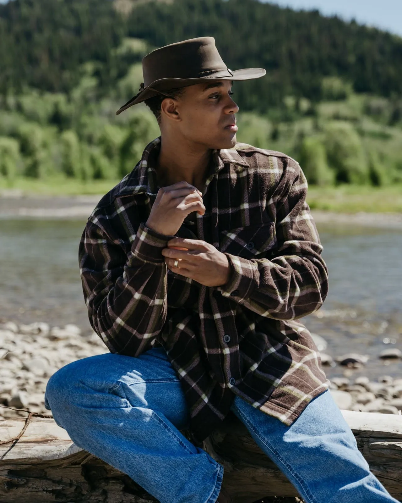 Men’s Chad Button up Fleece Big Shirt