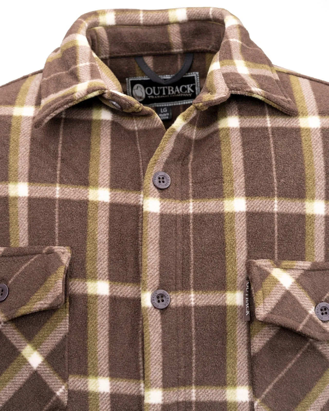 Men’s Chad Button up Fleece Big Shirt