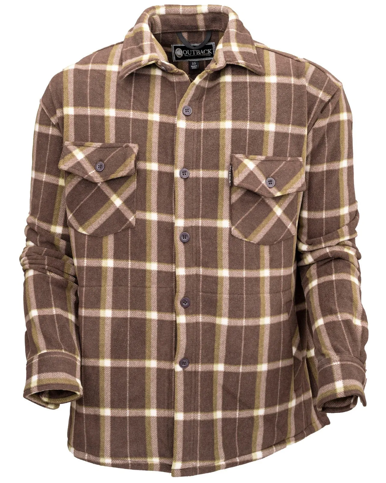 Men’s Chad Button up Fleece Big Shirt
