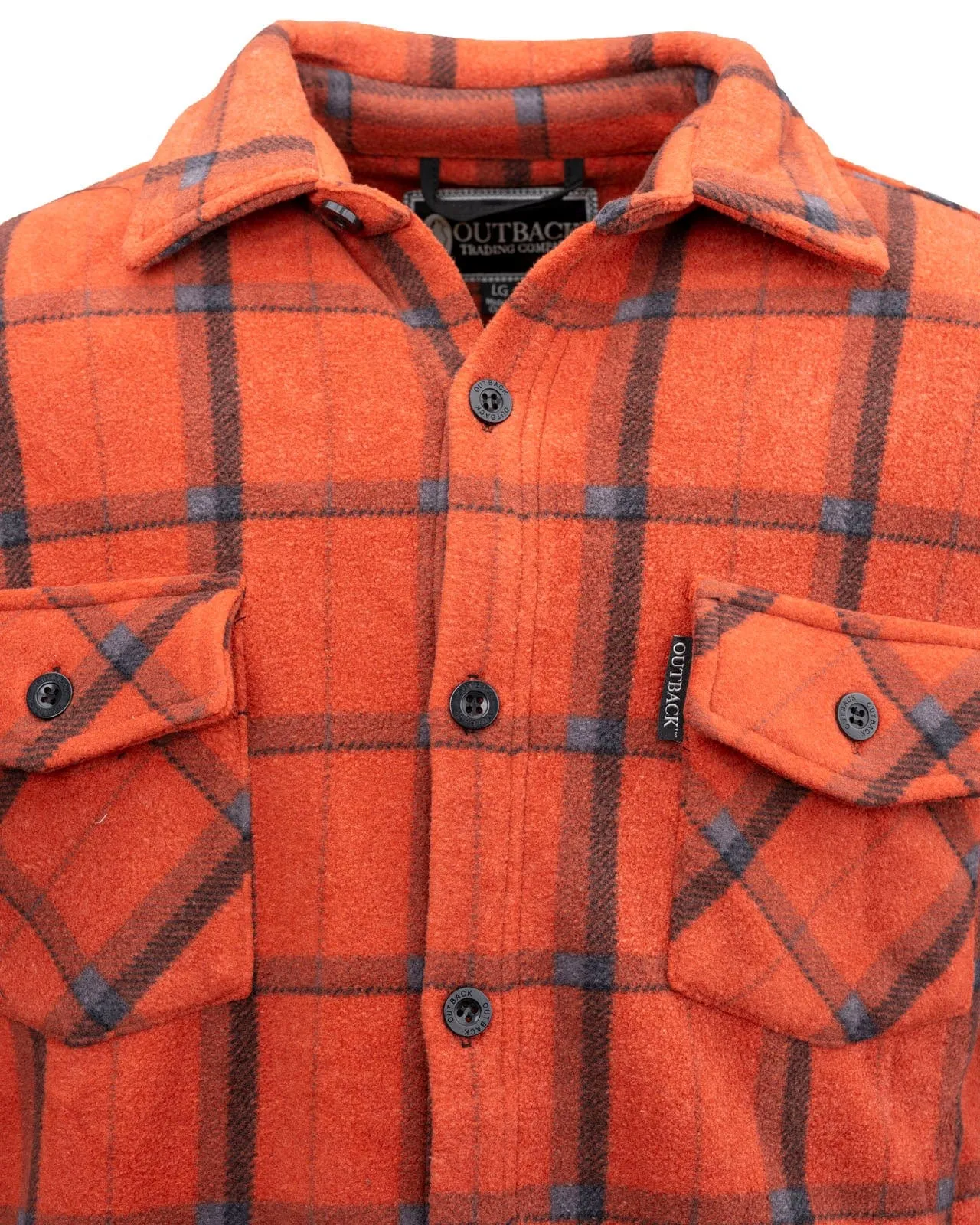 Men’s Chad Button up Fleece Big Shirt