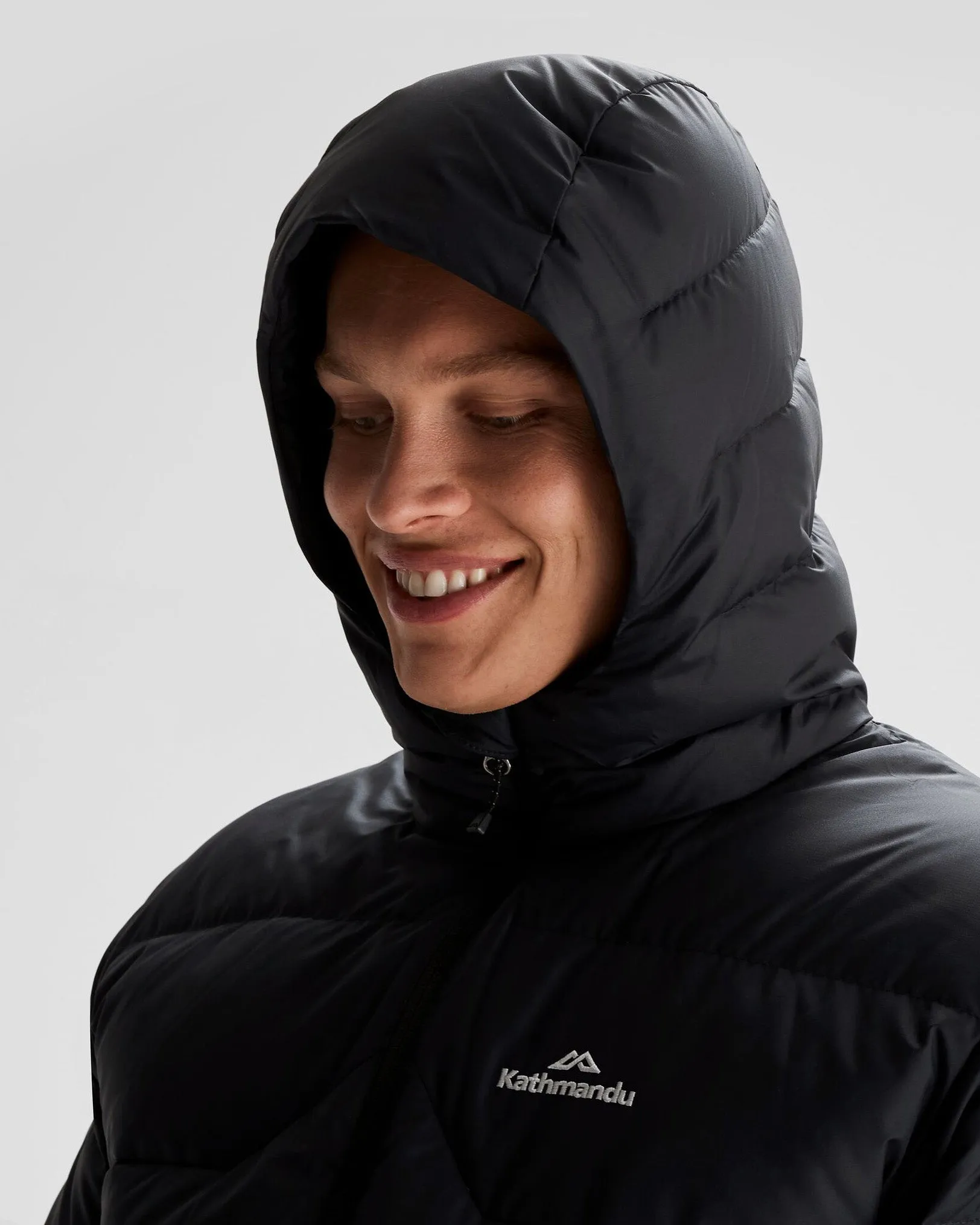Men's Epiq Hooded Down Jacket - Black/Black