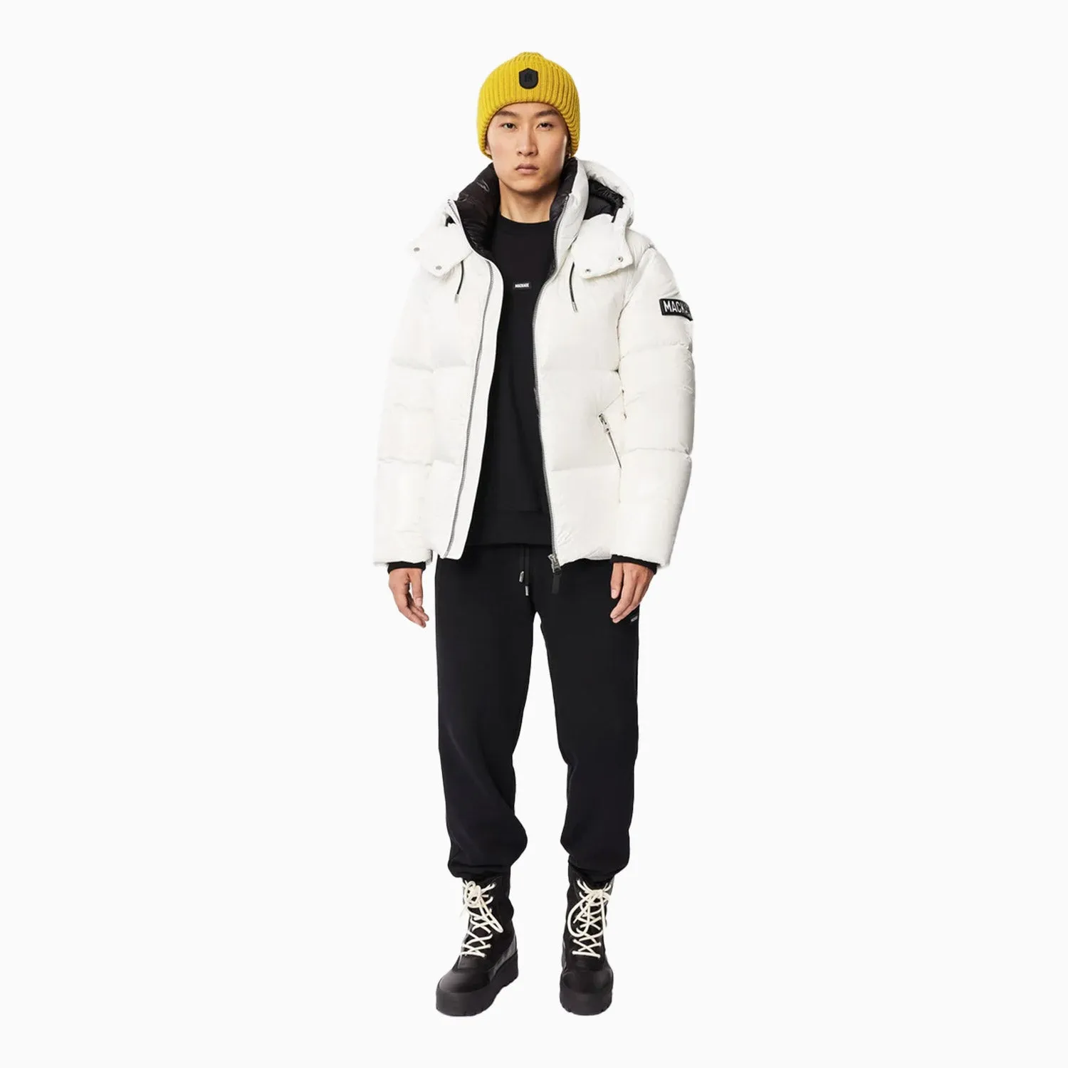 Men's KENT Lustrous Light Down Jacket With Hood