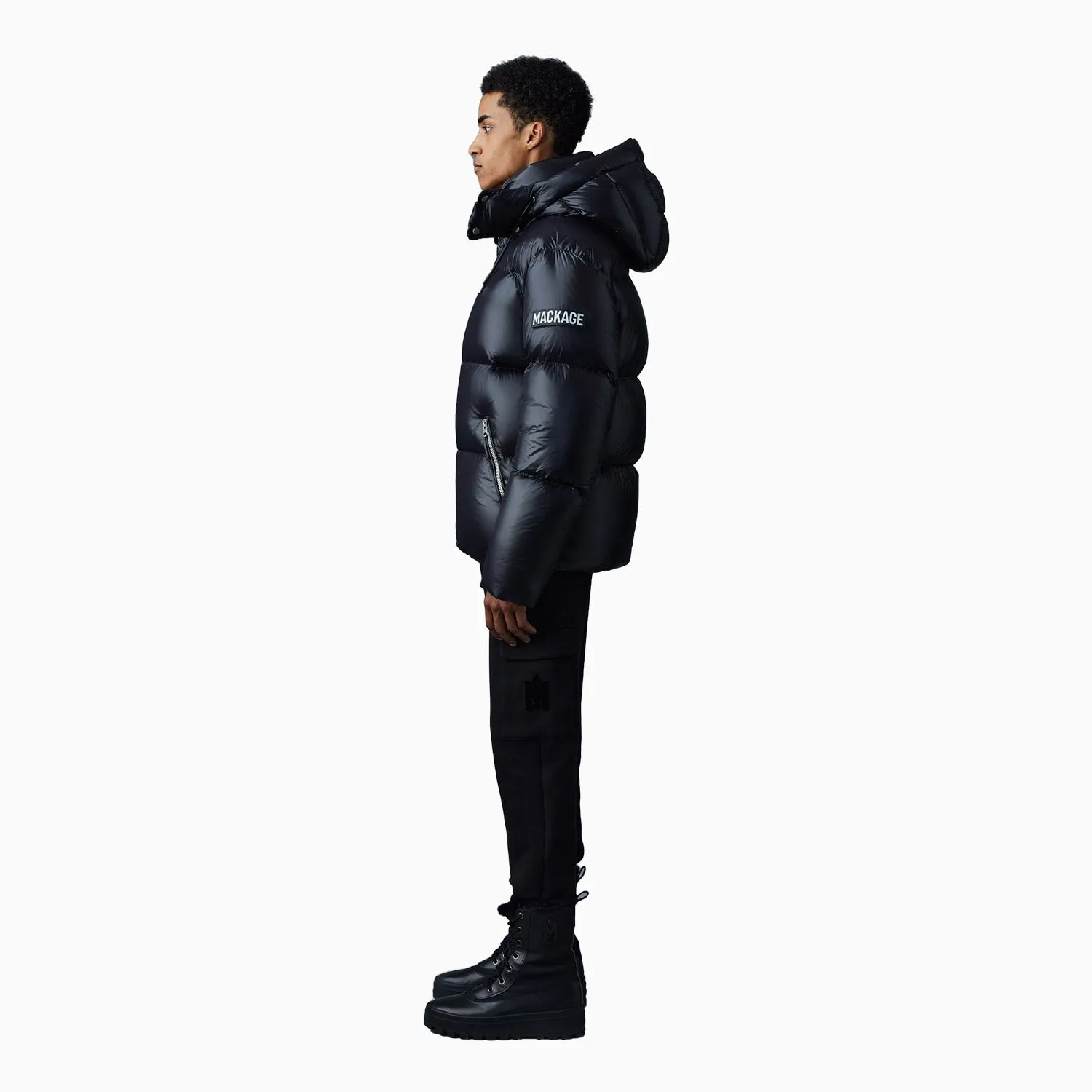 Men's KENT-Z Lustrous Light Down Jacket With Hood
