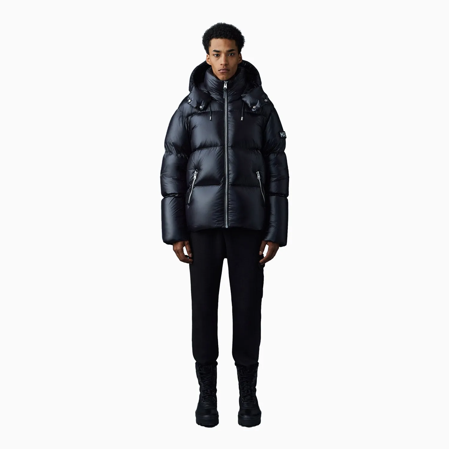 Men's KENT-Z Lustrous Light Down Jacket With Hood