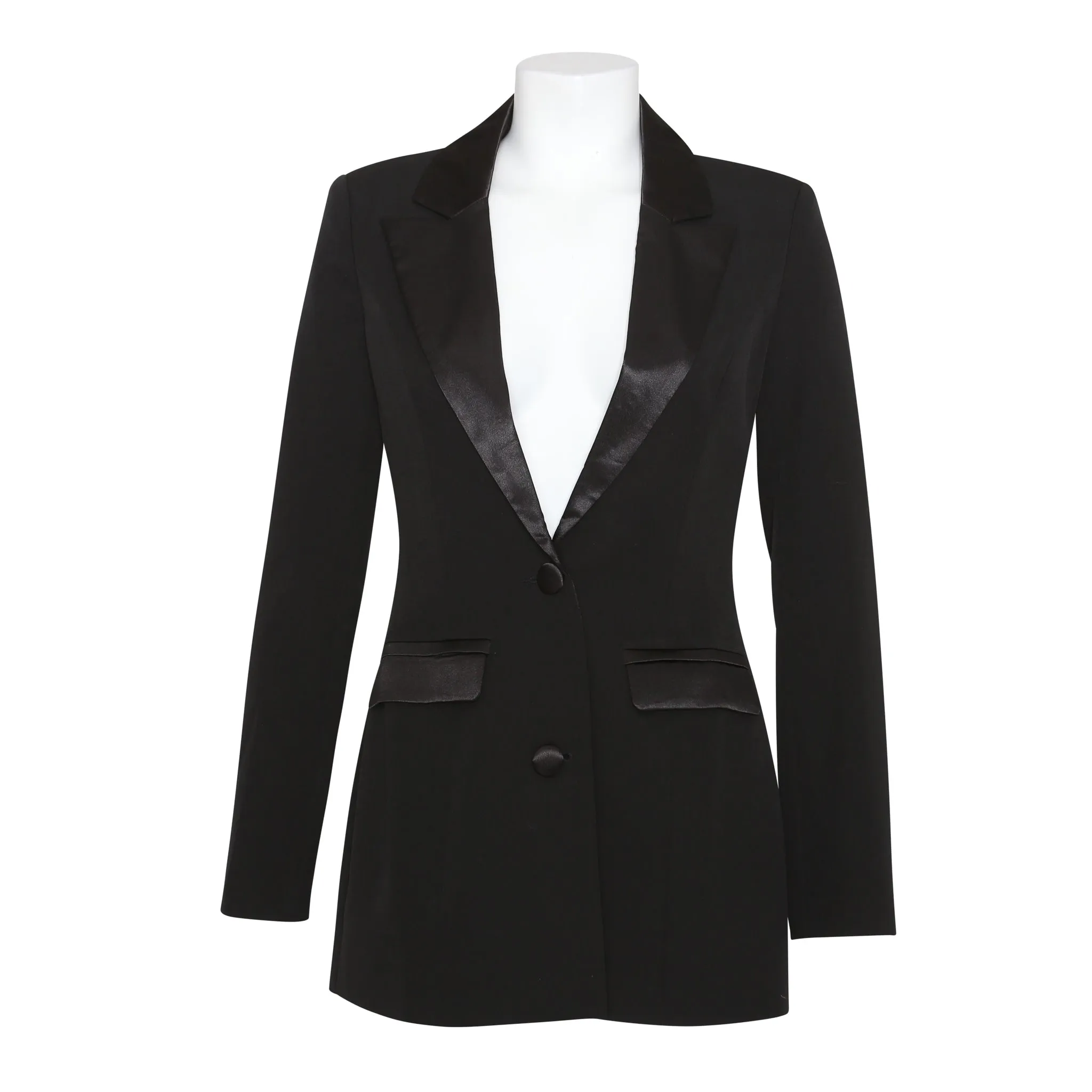 MESHKI RAVEN TUXEDO BLAZER