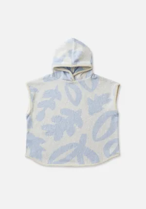Miann & Co - Terry Towelling Hooded Poncho - Ocean