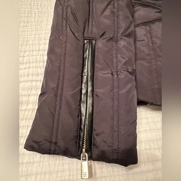 Michael Kors Raccoon Trim Down Puffer Coat - Size M