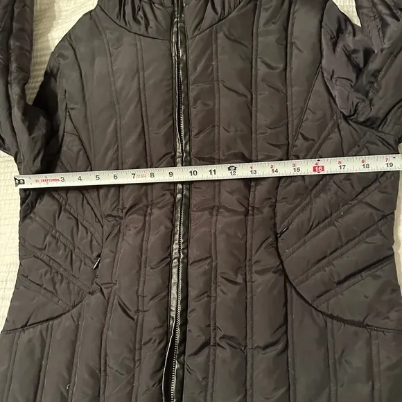 Michael Kors Raccoon Trim Down Puffer Coat - Size M