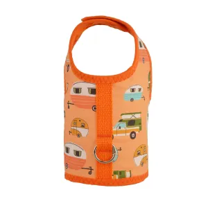 Mid Century Modern Camper Print Dog Vest Harness