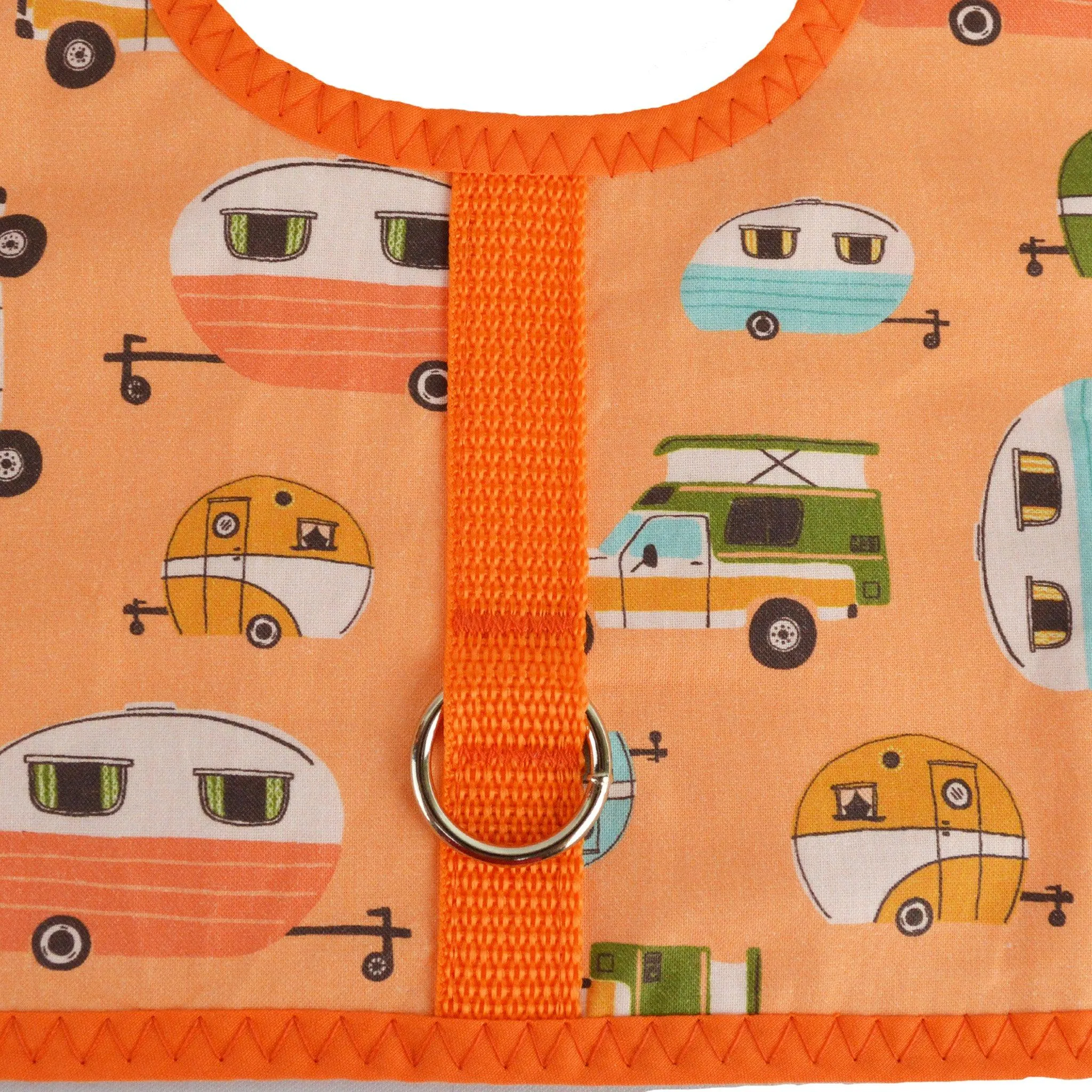 Mid Century Modern Camper Print Dog Vest Harness