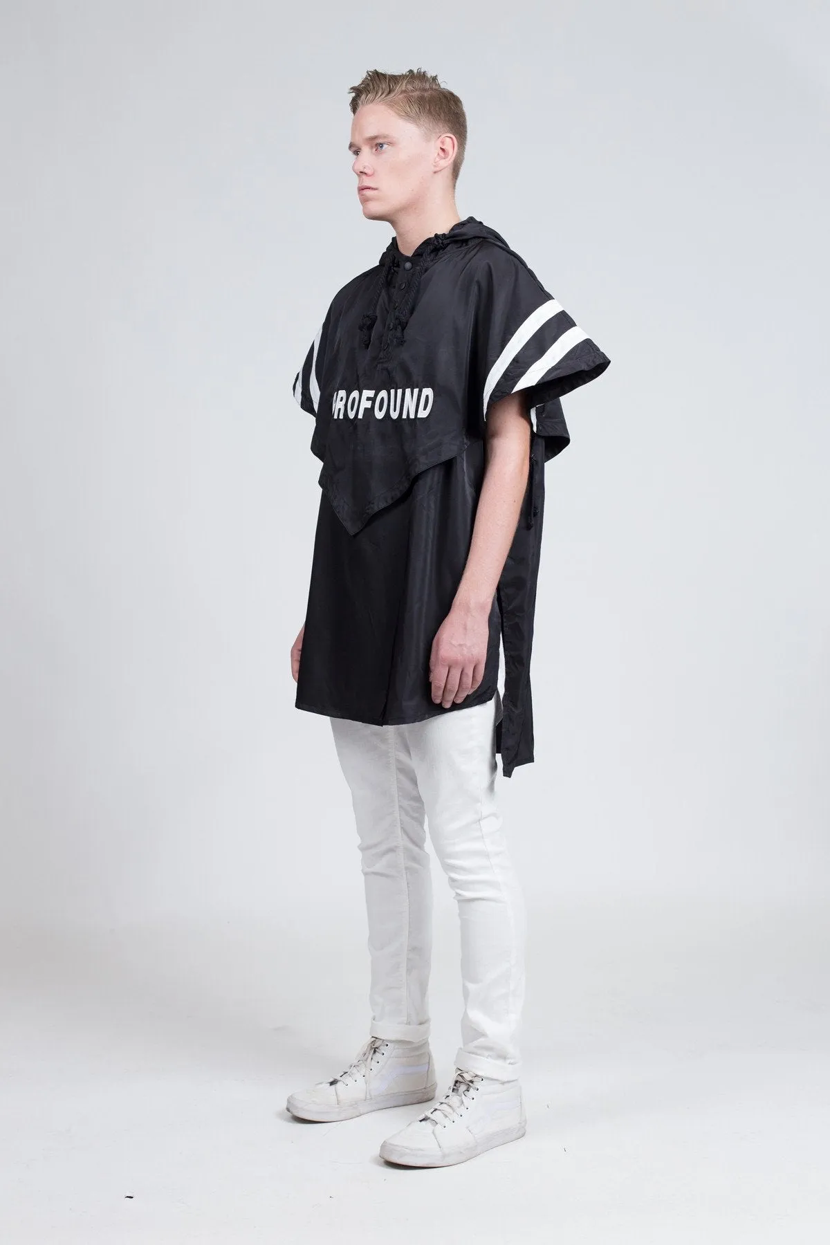 Midnight Rain Poncho in Black