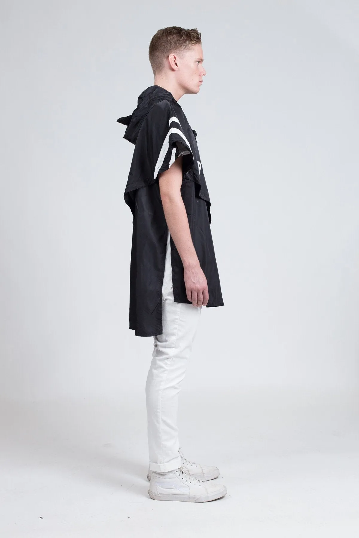 Midnight Rain Poncho in Black