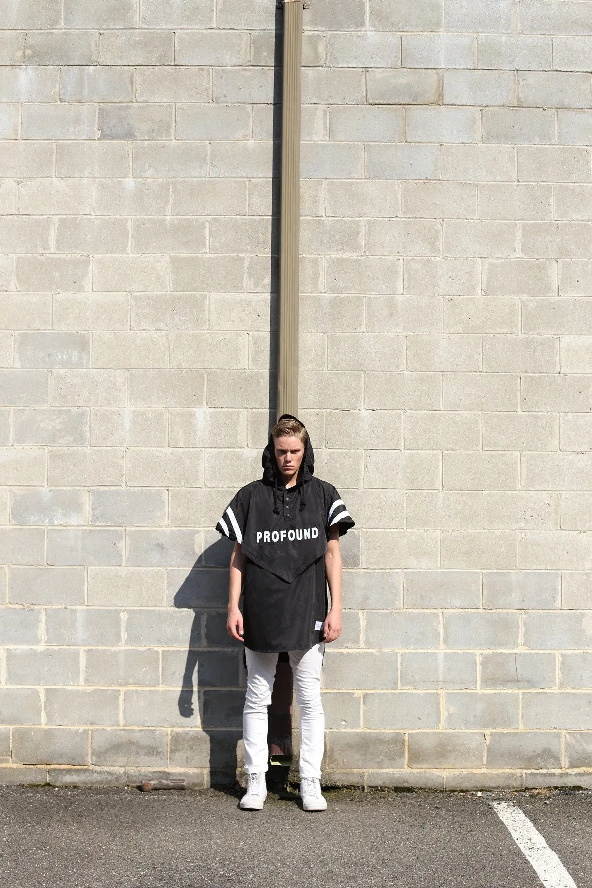Midnight Rain Poncho in Black