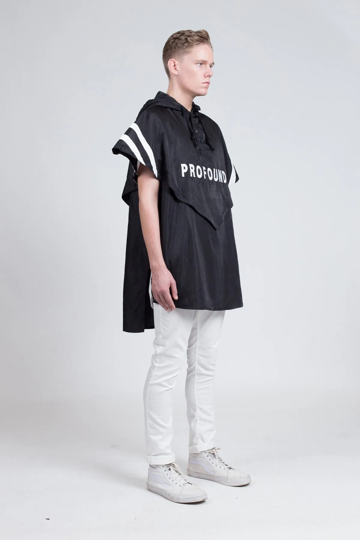 Midnight Rain Poncho in Black