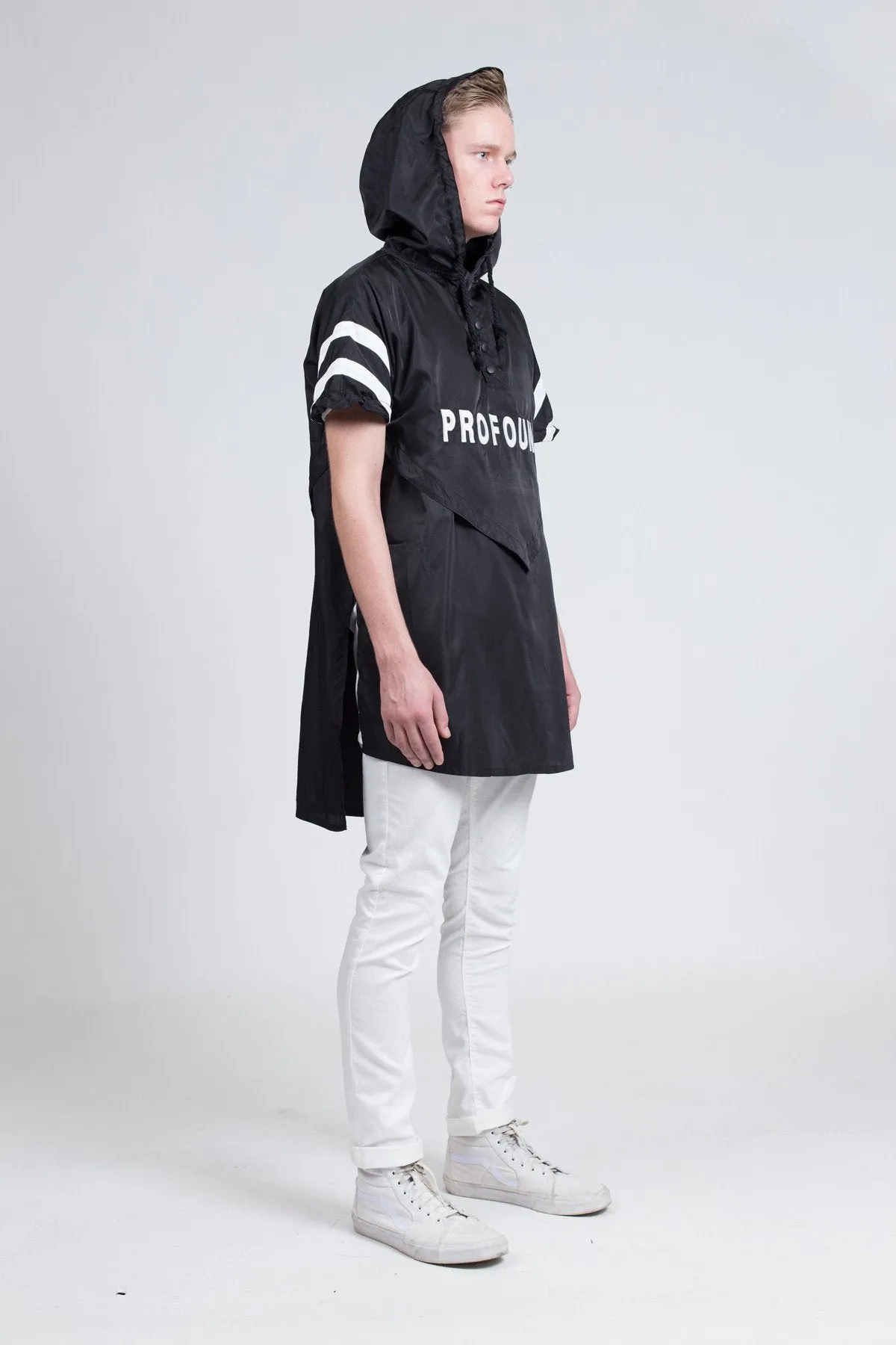 Midnight Rain Poncho in Black