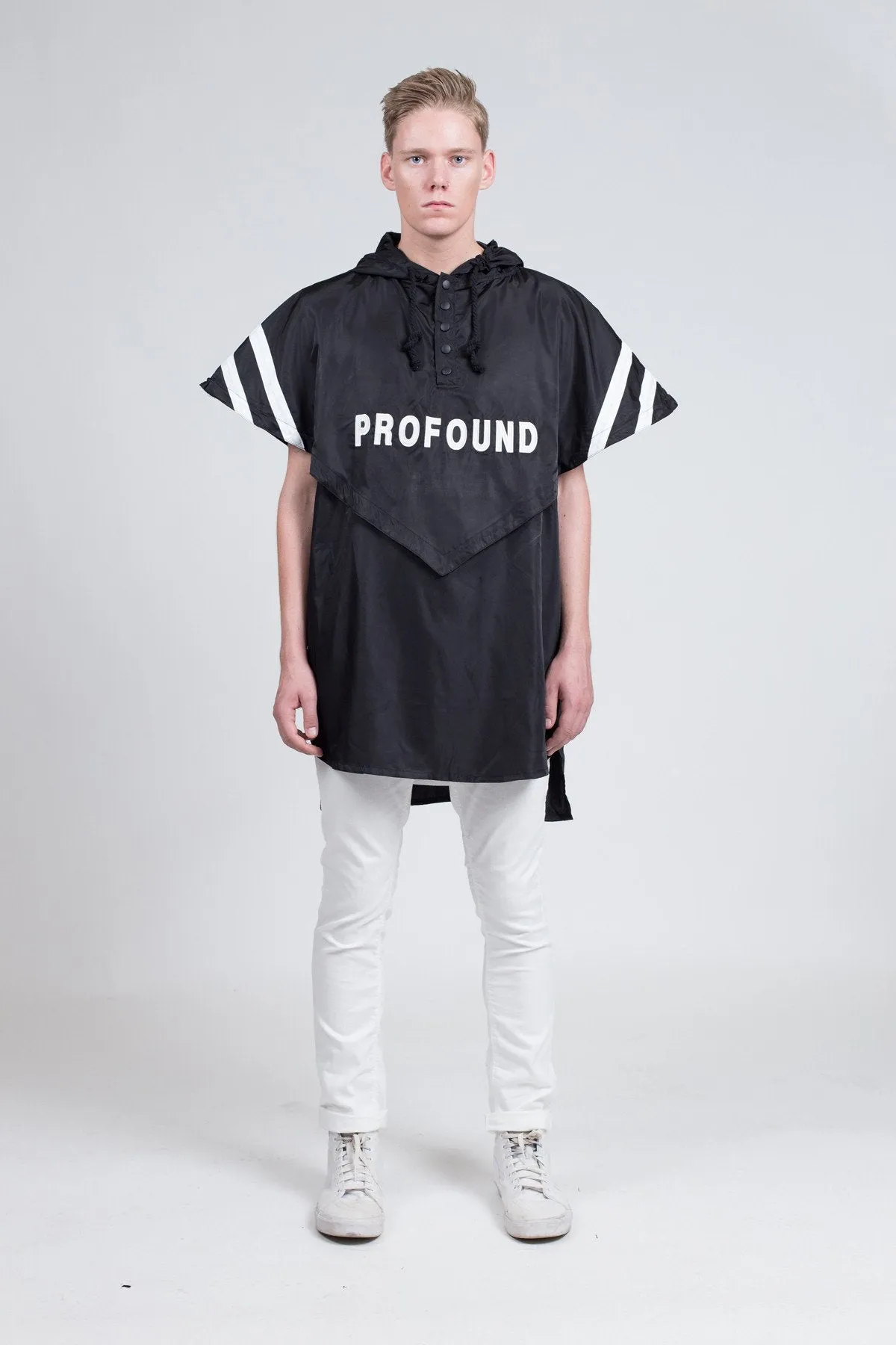Midnight Rain Poncho in Black