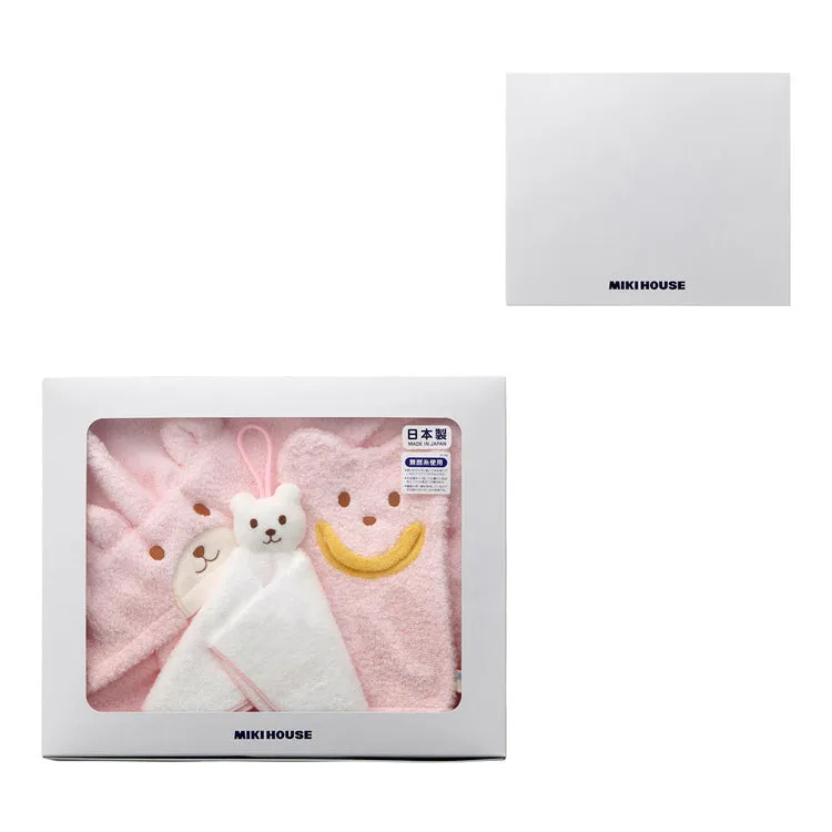 MIKIHOUSE FIRST BATH PONCHO SET
