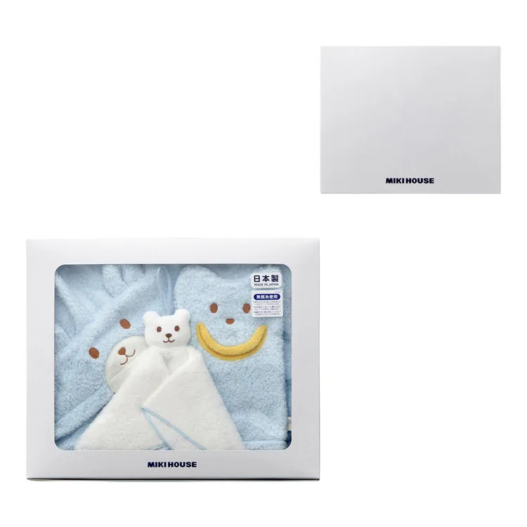 MIKIHOUSE FIRST BATH PONCHO SET