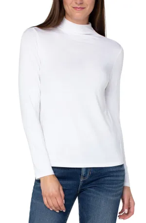 Mock Neck Long Sleeve Knit  LM8829VMK