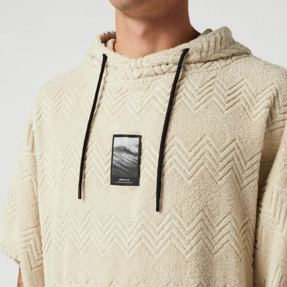 MYSTIC JACQUARD PONCHO OFF WHITE